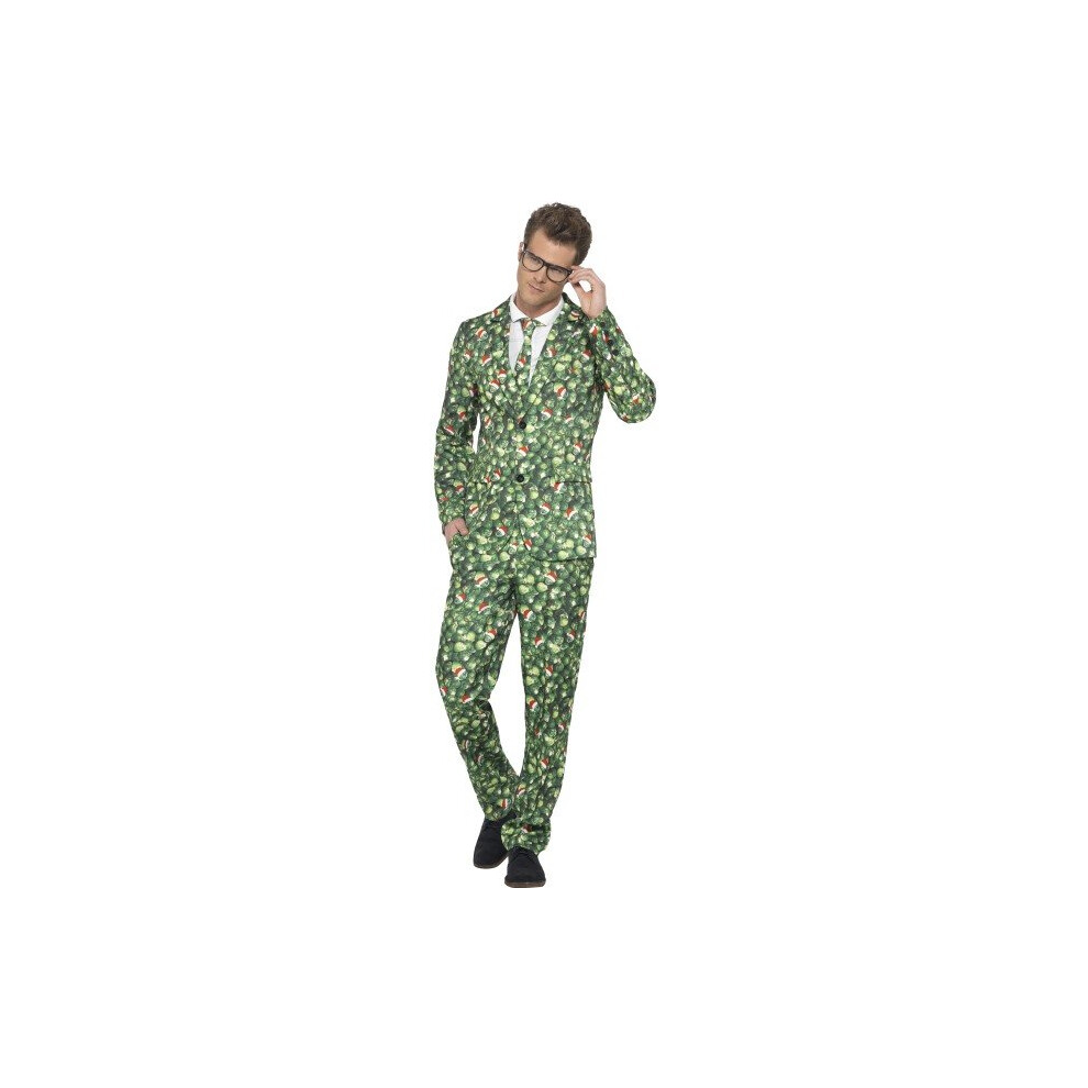 Smiffy's 41010xl Brussel Sprout Men's Suit (x-large) -  suit sprout christmas brussel fancy dress costume mens outfit smiffys festive adults