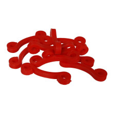 Pack Of 80 Red Easyclips - Clips Net Easy Yellow Football Goal Sports Netclips - clips net easy yellow football goal sports netclips hooks ties