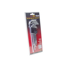 Extra Long 9 Piece Offset Torx Key Set - 9pc Star Satin Hollow Finish - torx key 9pc long set extra offset star satin hollow finish