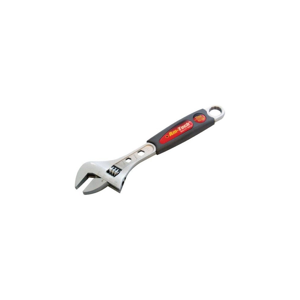 10'' Adjustable Wrench Injected Grip - 10 Spanner 250Mm Drop Forged Pipe - Adjustable Wrench Grip 10 Spanner Injected 250Mm Drop Forged Pipe 5032759025077