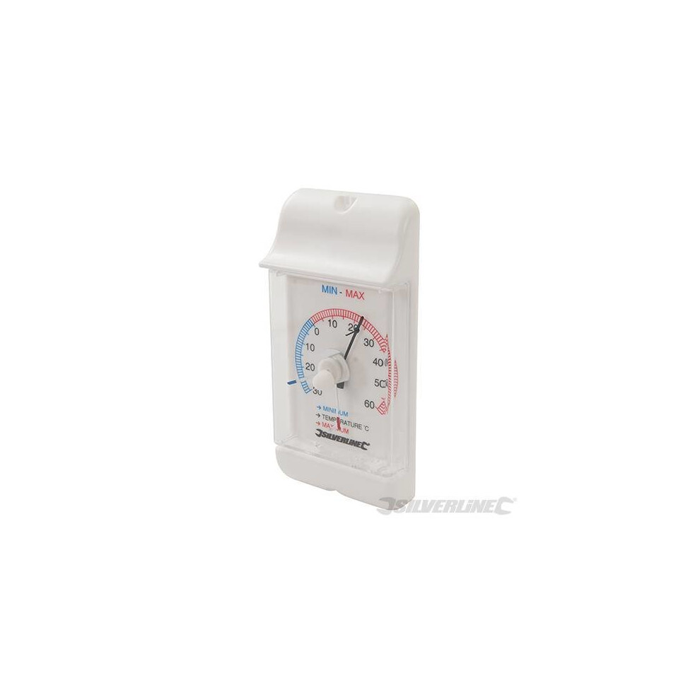 Silverline Min/max Dial Thermometer -30? To +60?c - Minmax 30 60c 573268 -  minmax dial thermometer silverline 30 60c 573268