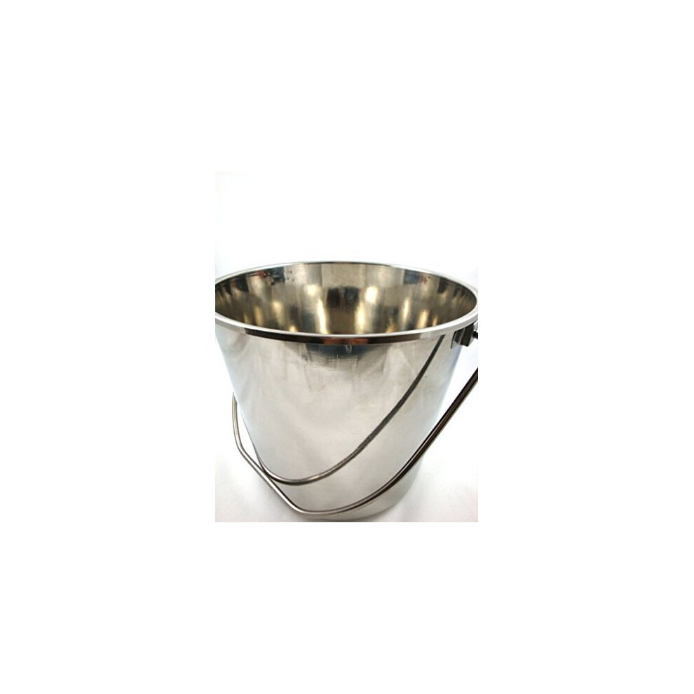 Stainless Steel Metal Bucket 12 Litres Food Catering Kitchen Chef - 12l Heavy -  bucket steel metal 12l stainless heavy duty galvanised