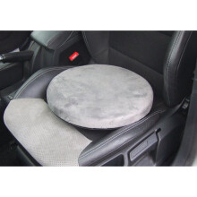 Streetwize SWSV2 4.5cm Memory Foam Swivel Cushion – 360 Car/Chair Seat, 40cm, Anti-Slip, Grey
