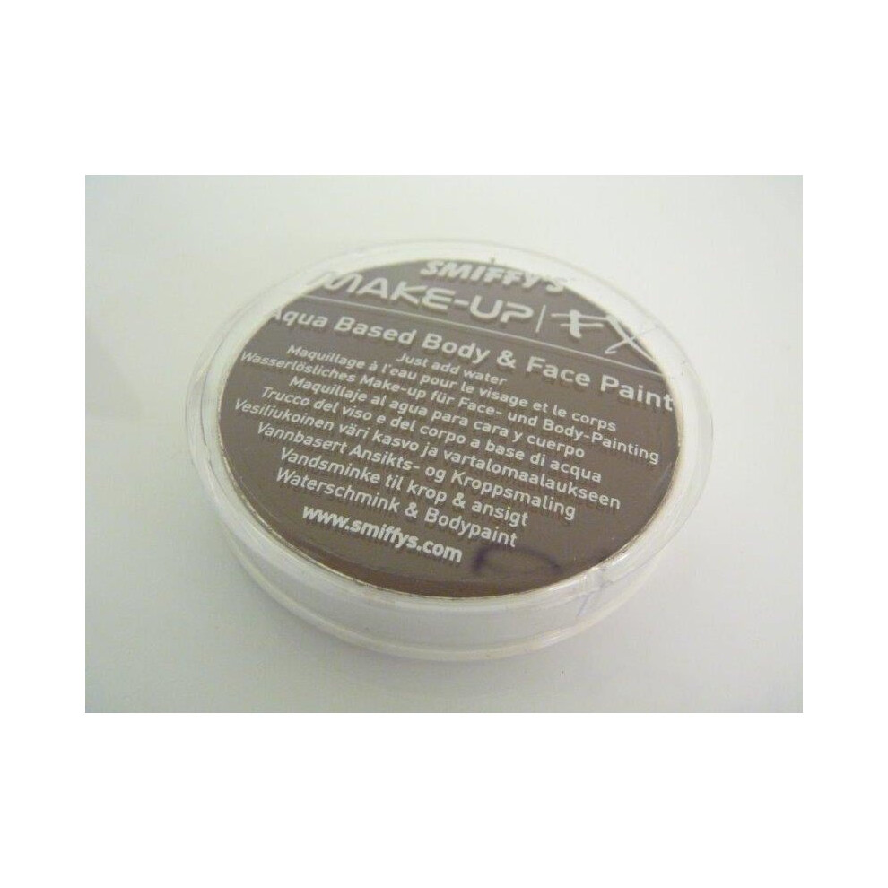 Smiffys Make-up Fx, Dark Brown, Aqua Face And Body Paint, 16ml, Water Based - -  face paint smiffys body fx fancy dress make up brown 16ml accessory