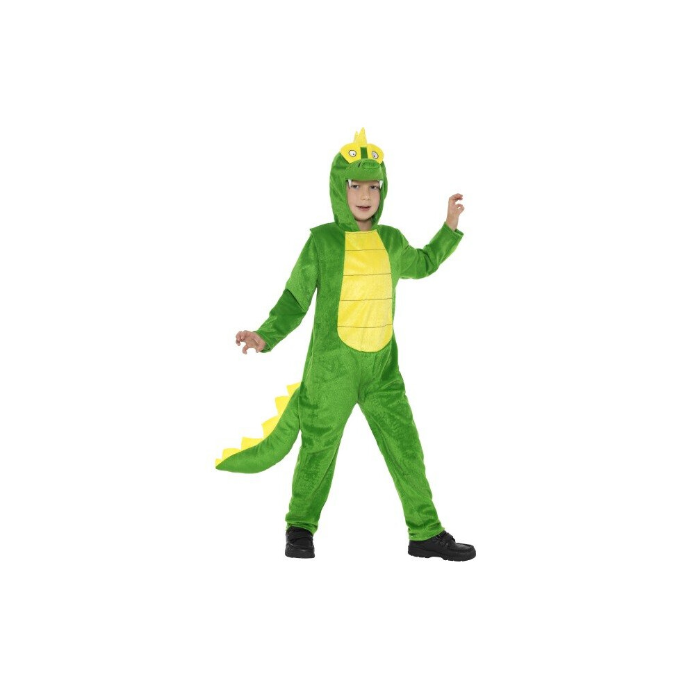 7-9 Years Green Boys Crocodile Costume -  costume crocodile fancy dress boys animal childs girls book day kids alligator outfit smiffys