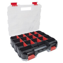 34 Section Double Sided Storage Box - Organiser Compartment Case Tool - double sided storage box 34 organiser compartment case tool section