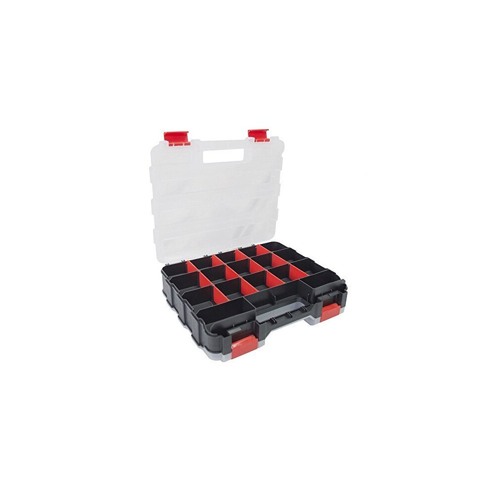 34 Section Double Sided Storage Box - Organiser Compartment Case Tool -  double sided storage box 34 organiser compartment case tool section