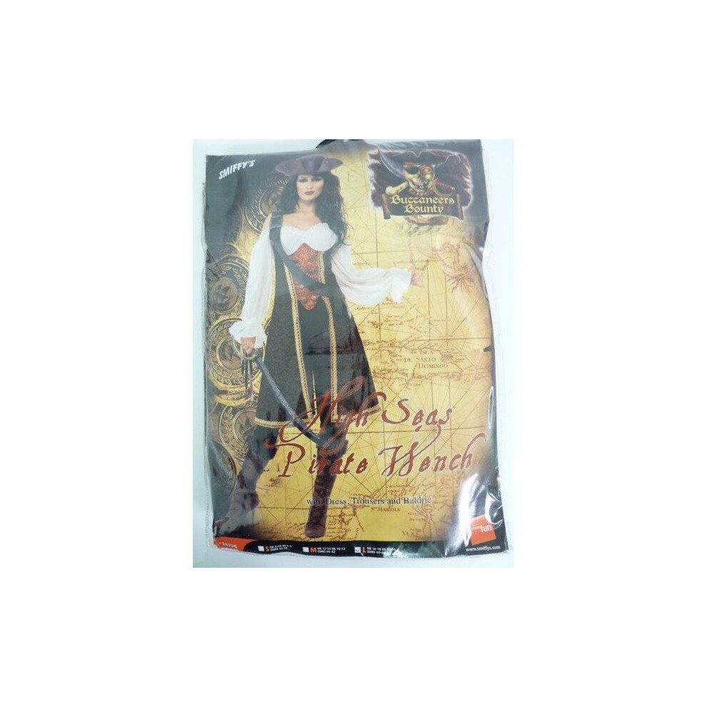 Large Women's Pirate Costume -  pirate costume wench dress fancy high seas ladies outfit womens deluxe adult