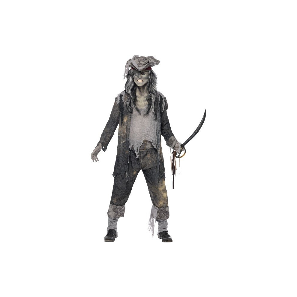 Smiffy's Ghost Pirate Adult Fancy Dress Costume -