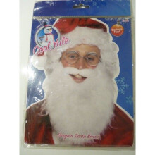 White Father Christmas Beard -  santa beard christmas fancy dress father costume xmas accessory white claus adult mens