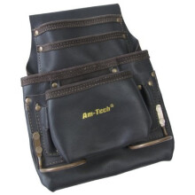 4 Pocket Heavy Duty Leather Tool Belt - amtech leather tool pouch 4 pocket heavy duty belt genuine electrician plumber multipocket