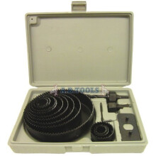 Hole Saw Cutter Kit With Storage Case 16pc - 16 Set Metal Wood 19127mm Piece -  hole saw kit 16 cutter set metal wood 16pc 19127mm piece circle round