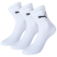 Uk 6-8 White Pack Of 3 Puma Short Crew Socks - Pairs Shorts Unisex - socks puma crew short 3 pairs pack white shorts unisex