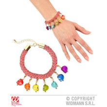 Ladies Skull Cord Bracelet - cord bracelet 7 colored halloween skulls trick treat accessory