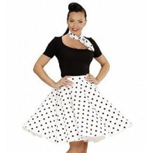 50s Polka Dot Skirt White - Rockabilly Neckerchief 19 60s Years Womens Foulard - skirt rockabilly neckerchief white 1950s 60s years womens foulard