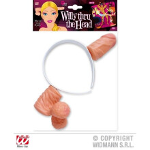 Willy Through The Head - Novelty 1 Pack Hen Stag Night Party Accessories Penis - novelty willy through head 1 pack hen stag night party accessories
