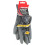 SNUG FIT GREY WORKING GLOVES PU COATED, SIZE 9 , LARGE 1