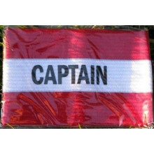 Junior Size Red Captain's Armband - Captains Football Rugby Hockey Big Styles - captains armband football rugby hockey big styles colours precision