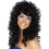 Smiffy's Black curly wig for women 1