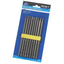 150mm Long Screwdriver Bit 9 Piece Set - Extra Reach 9pc Hex Pozi Phillips - extra long reach 9pc hex pozi phillips slotted screwdriver power bit
