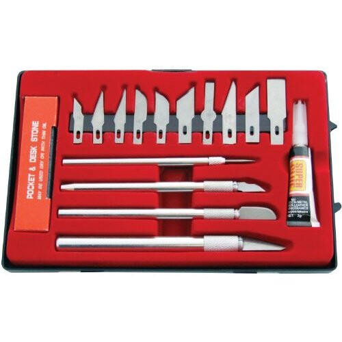17pc Hobby Knife Kit - Amtech 17 Pieces -  amtech hobby 17 pieces