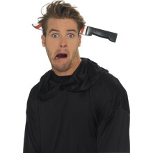 Knife Through Head Headband - knife through head fancy dress halloween accessory headband smiffys costume plastic