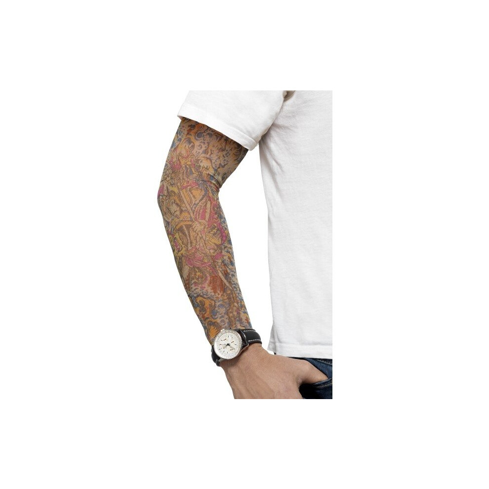 Assorted Men's Tattoo Arm Sleeves -  tattoo arm sleeves fancy dress 2 punk accessory assorted smiffys costume colour