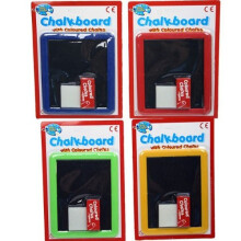 Children's Chalk Board With 1 Chalk & Eraser - Black Dry Wipe Set Kids Toy Gift -  black chalk board dry wipe eraser set kids toy gift small art