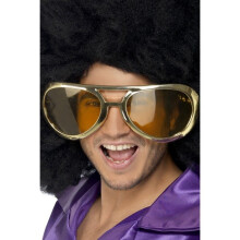 Gold Adults Giant 70s Rock Glasses - Smiffys Specs Fancy Dress Seventies - giant rock glasses 70s smiffys specs fancy dress seventies