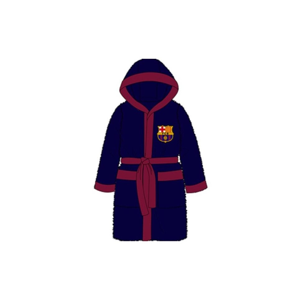 Barcelona Kids Bath Robe Size 5/6 - Years Boys Fc Dressing Gown 34 1112 -  years boys barcelona fc dressing gown bath robe 34 1112