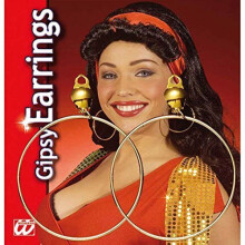Gipsy Earrings Gipsy Jewellery For Fancy Dress Costumes Accessories Accessory - earrings accessory gold hoop hippy fancy dress costume hippie gipsy