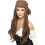Smiffy's Long brown pirate wig for women 1
