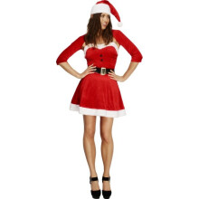 Smiffys Fever Santa Babe Kostuum Groot (UK 16-18)