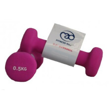 0.5kg Pink Neoprene Dumbbells - 05kg Fitness Fitnessmad Training Pair Gym - 05kg neoprene pink fitness fitnessmad dumbbells training pair gym
