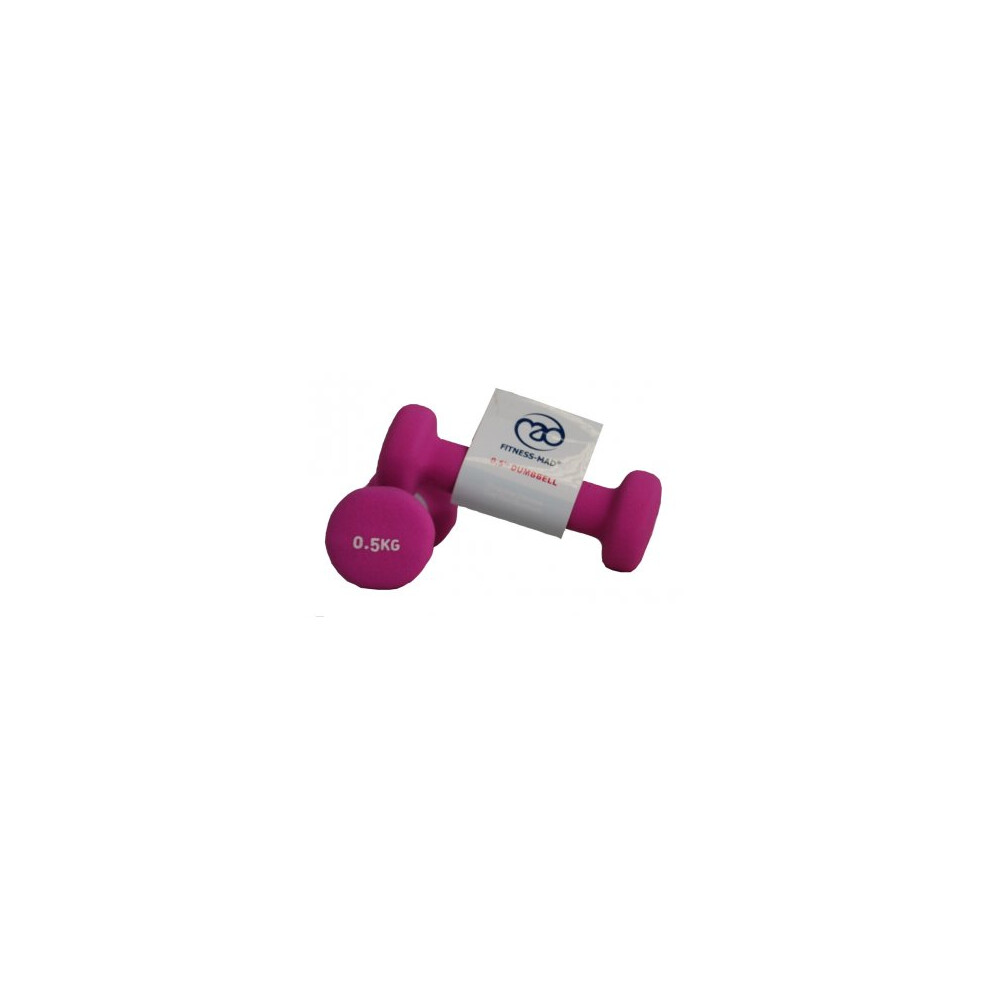 Fitness Mad Neoprene Dumbbells 0.5kg - Image 4