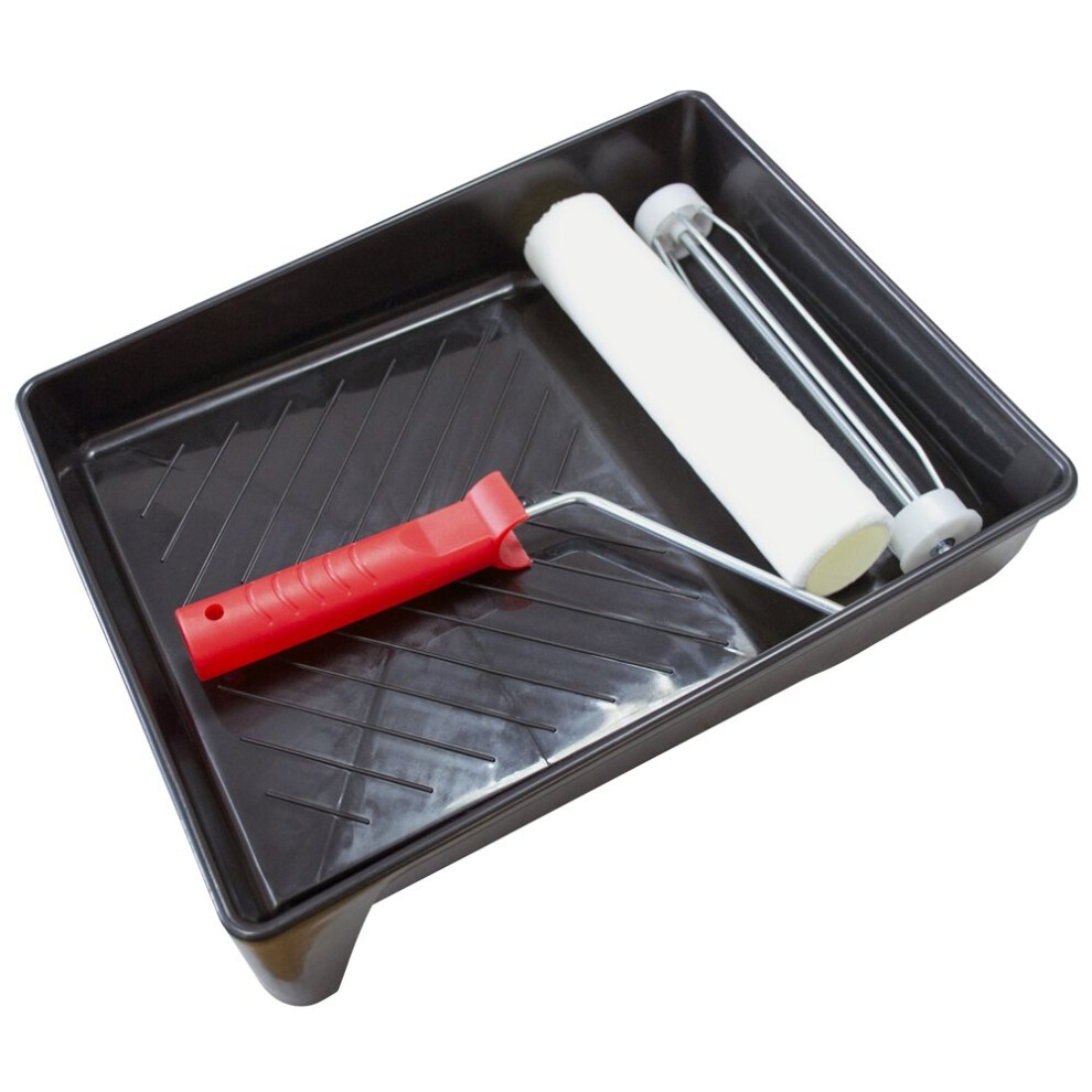 Gloss Finish 9" Roller Tray Kit - 9 Paint Sleeves Trays Short Medium Long Pile -  9 roller gloss paint sleeves trays short medium long pile emulsion-image-OPC-PCHPV2-NEW