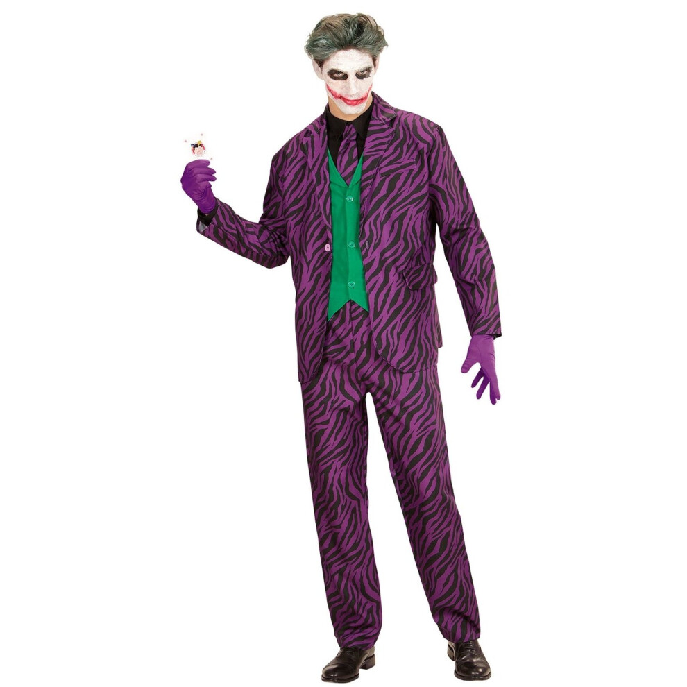 Evil Joker (xl) - Costume Villain Mens Fancy Dress Halloween -  joker costume villain mens fancy dress halloween