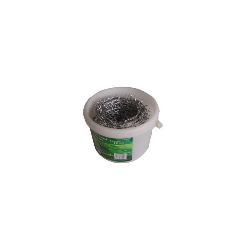 Green Blade Bb-cw121 30m x 1.7mm Galvanized Barbed Wire In Carry Tub -  barbed wire carry tub 30m x galvanized galvanised garden security fencing