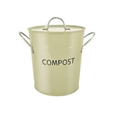 Sage Green Compost Pail Bucket - Eddingtons Bin Kitchen -  compost pail eddingtons sage green bin kitchen
