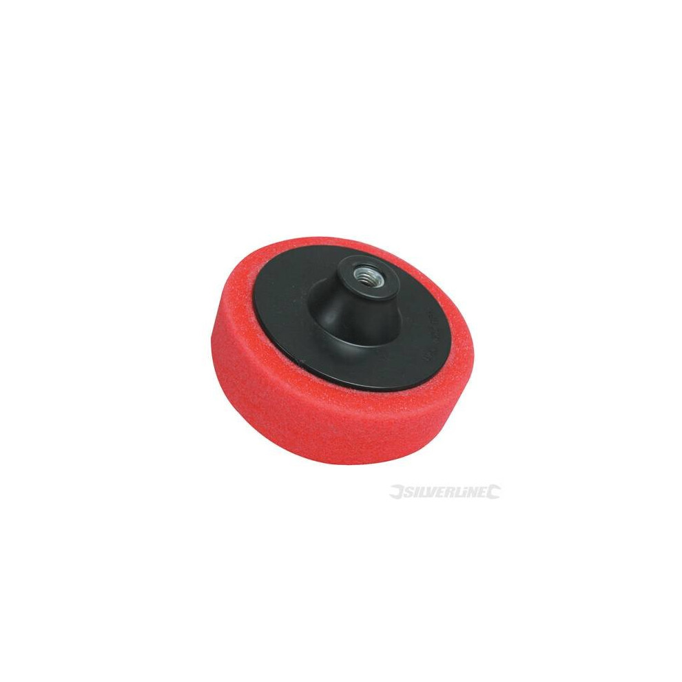 150mm Red M14 Foam Polishing Head - Silverline Sponge 868541 Car Polisher -  polishing silverline 150mm red m14 sponge head foam 868541 car polisher