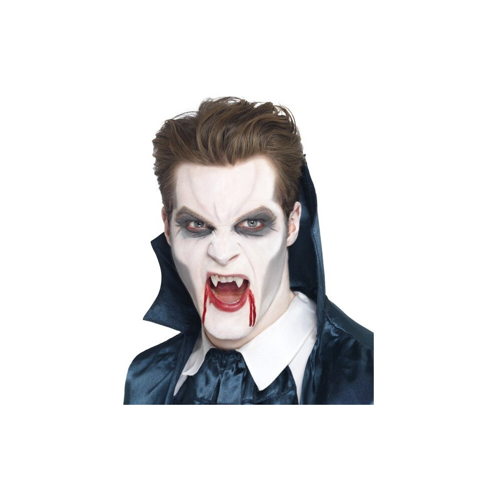 Smiffy's Vampire Makeup in Three Colors with Applicator (White/Gray) - Halloween Face Paint 24394