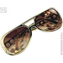 Rock N Roll Glasses Dress-up Novelty Glasses Specs & Shades For Fancy Dress - - glasses rock n roll fancy dress elvis presley gold sunglasses prop