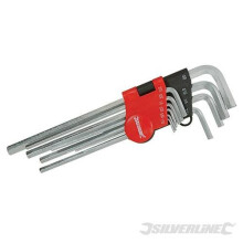 Silverline Expert Hex Key Imperial Set 10pce 1/16" - 3/8" - 38 116 589679 -  key imperial set expert hex 38 silverline 10pce 116 589679