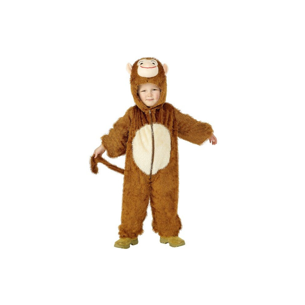 4-6 Years Brown Children's Monkey Costume -  costume monkey fancy dress animal boys childrens 46 age girls smiffys small