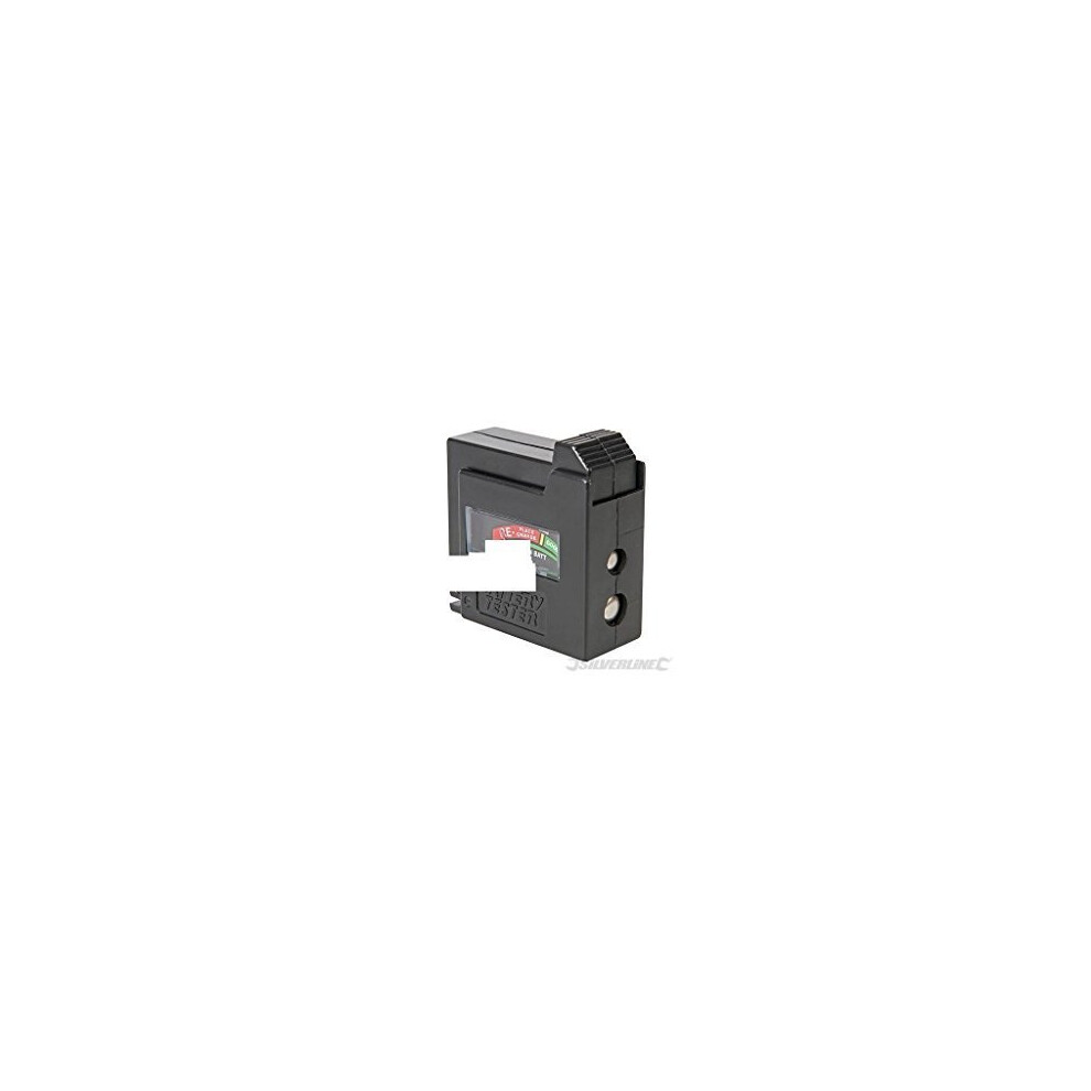 Silverline Compact Battery Tester 1.5/9v - 918147 159v -  compact battery tester silverline 918147 159v