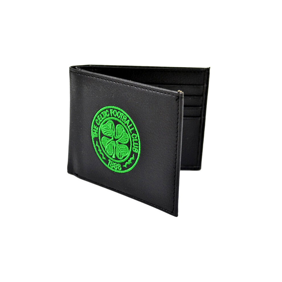 Celtic Crest Embroide Pu - Football Club Fc Gift Official - Embroide Football Club Crest Celtic Fc Gift Wallet Official Red