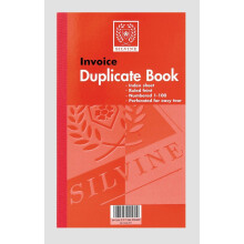 Silvine Duplicate Invoice Book Feint 200 Sheets Large - Pack Of 6 - silvine duplicate book 611 invoice pack 210x127mm 83x5 inches