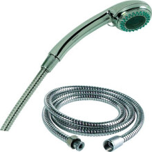 Sabichi Sh-3c 3-function Shower, Stainless-steel, Silver - Shower Hose Chrome - shower hose chrome head function sabichi set 3 bracket bathroom