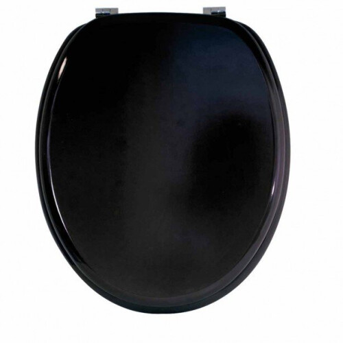 Sabichi Toilet Seat, Plastic, Black toilet seat wooden mdf bathroom