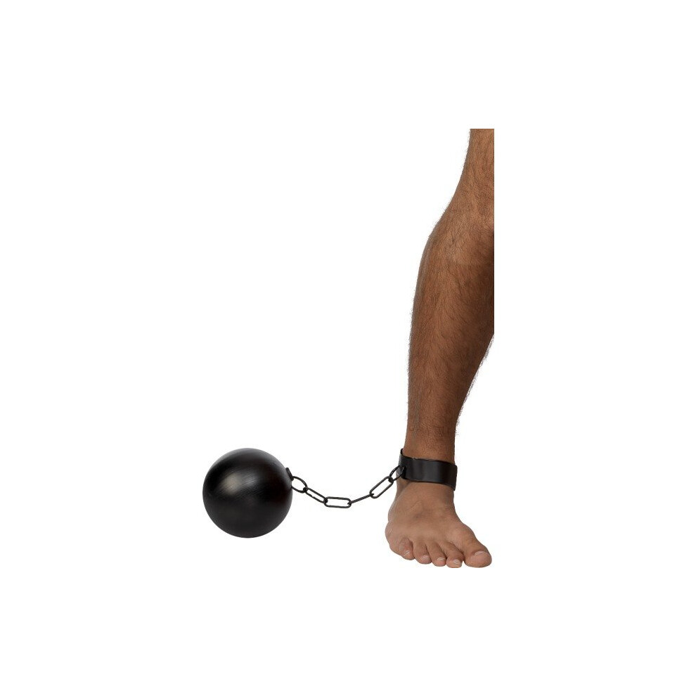 Smiffy's Ball And Chain Convicts - Smiffys Convict Fancy Dress Accessory -  ball chain smiffys convict convicts fancy dress accessory